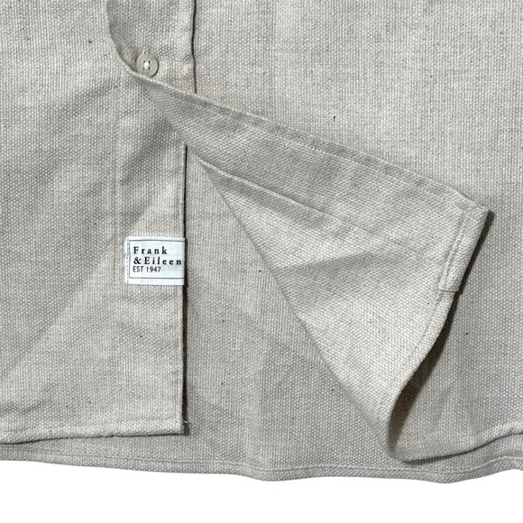 NWT Frank & Eileen Oversized McLoghlin Shirt Jacket Shacket in Natural size S - Picture 11 of 16